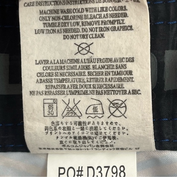 Men’s Volcom Orange & Blue Striped Board Shorts‎ Swim Trunks Size 31 - Picture 11 of 16